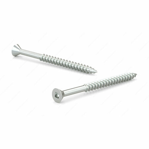 Richelieu FKWZ10112J Flat Head Wood Screw, Regular Thread, Regular Point