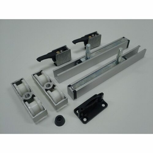 Richelieu 8924617 HAWA JUNIOR 80B Sliding Door Hardware Set with Two Track Stoppers