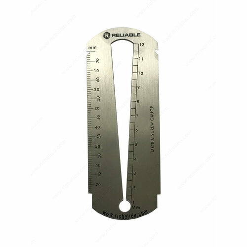 Richelieu SLGAGESLOT Stainless Steel Screw Gauge