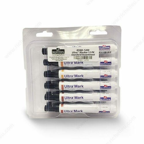 Richelieu M2801200 Ultramark Touch-Up Markers 12-Pack Standard Assortment