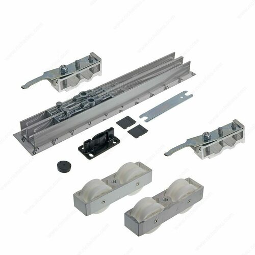 Richelieu 8926046 HAWA JUNIOR 250/B Hardware Set with Dual Track Stoppers