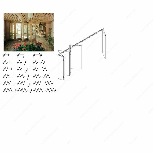 Richelieu WEBKIT1216590 HAWA-Centerfold 80/H Folding Partition Wall System