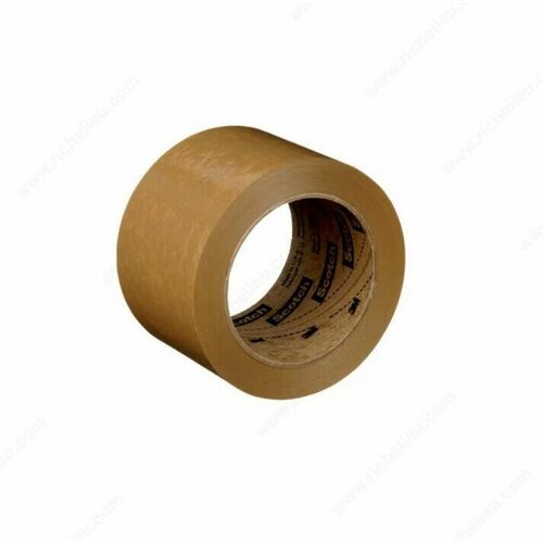 Richelieu 48371072T Tan Box Sealing Tape 371 - 72mm x 100m