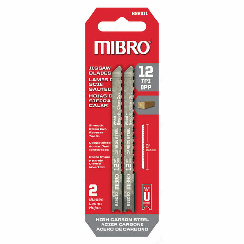 Richelieu 822361 Carbon Steel Jigsaw Blade for Wood