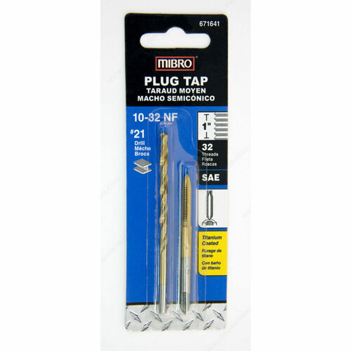 Richelieu 671641RDP NF Titanium Drill Bit Machine Screw Plug Tap Set