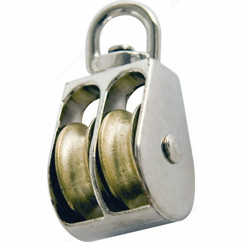 Richelieu 536191 Swivel Eye Double Rope Pulley