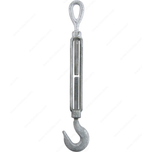 Richelieu 180930 Galvanized Eye-Hook Turnbuckle Long