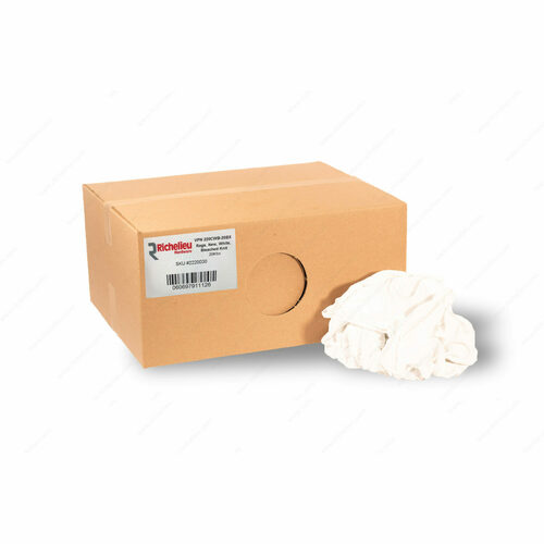 Richelieu 22212020 Recycled White Knit Wiper