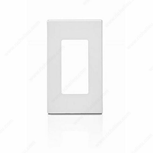 Richelieu 80301030 Decora Plus Screwless Wallplate, 1-Gang