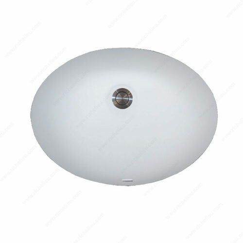 Richelieu MSSBS7820PW Meganite ADA Small Oval Sink BS7820