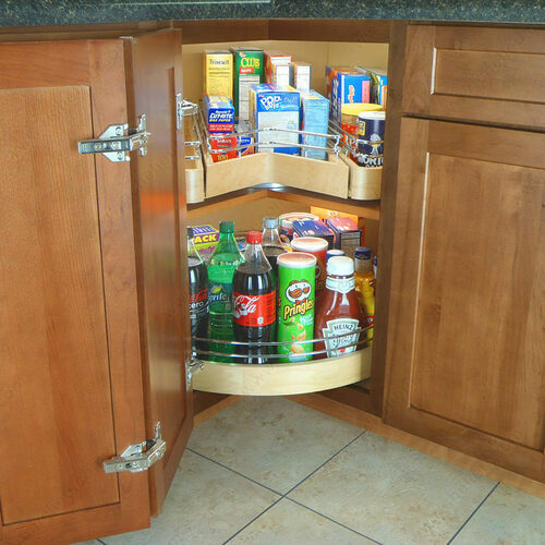 Glide-Around Corner Cabinet Solution - Traditional - Kitchen - Columbus -  by ShelfGenie of Columbus