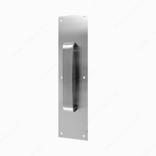Richelieu 1411010 Aluminum Door Pull with Plate