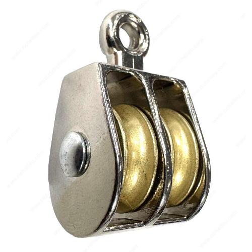 Richelieu 147180 Fixed Eye Double Rope Pulley