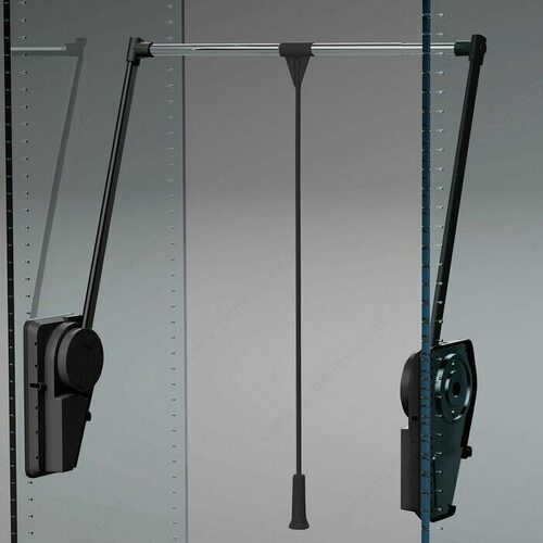 Richelieu 1513044100 Adjustable Tension Pull-Down Closet Rod with Side Mounting