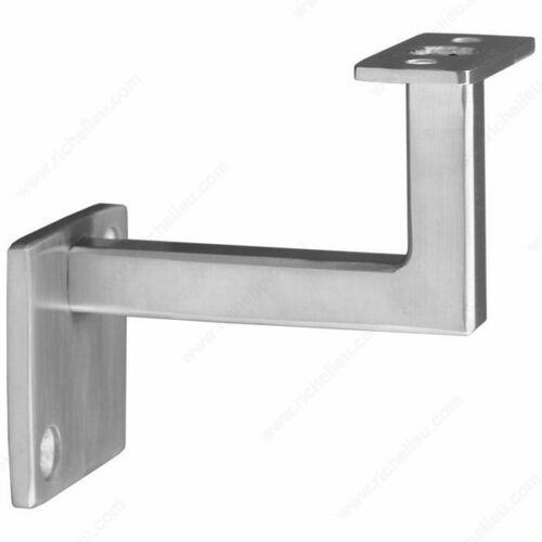 Richelieu SSZH0070101170 Square Wall Mount Fixed Bracket for Staircases