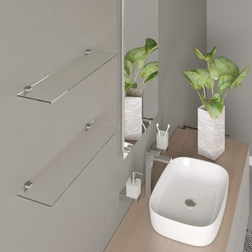 Richelieu 162280185 Kalabrone Mini Glass Wall Shelf Support
