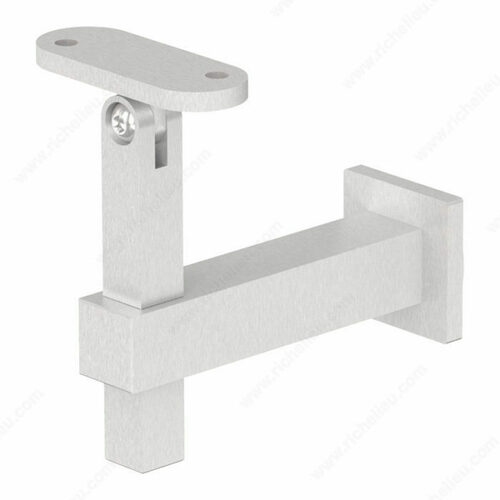 Richelieu SSZH40116170 Square Wall Mount Height and Angle Adjustable Bracket