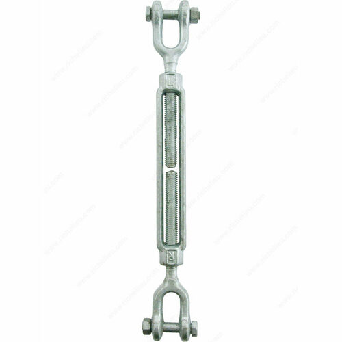 Richelieu 184060 Galvanized Long Turnbuckle with Jaw Ends