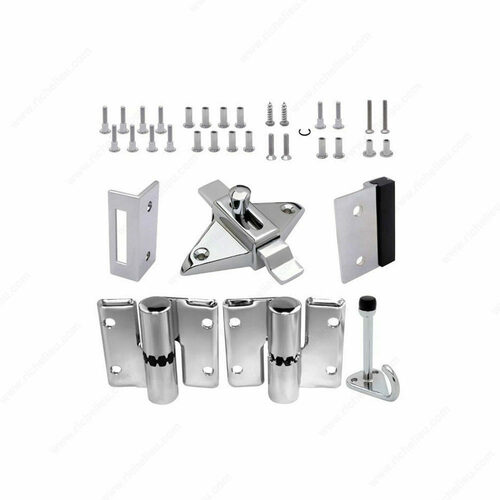 Richelieu 204600140 Inswing Door Surface Hinge Hardware Kit