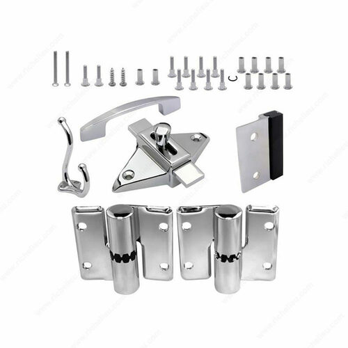 Richelieu 204800140 Outswing Door Surface Hinge Hardware Kit