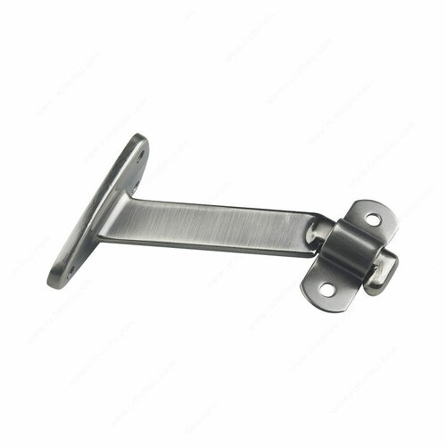 Richelieu 2284ANV Heavy-Duty Aluminum Bracket with Extended Arm for Wood Handrail - 4.06