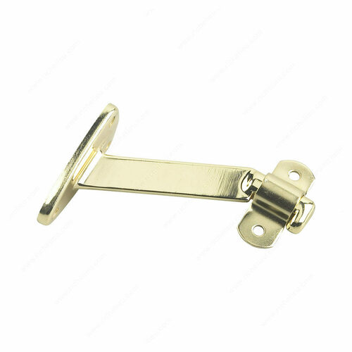 Richelieu 2284BV Heavy-Duty Aluminum Bracket with Extended Arm for Wood Handrail, 4.06 in