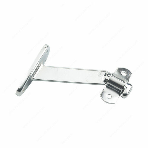 Richelieu 2284CV Heavy-Duty Aluminum Bracket with Extended Arm for Wood Handrail, 4.06 in