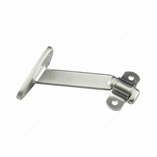 Richelieu 2284DNV Heavy-Duty Aluminum Bracket with Extended Arm for Wood Handrail - 4 1/16