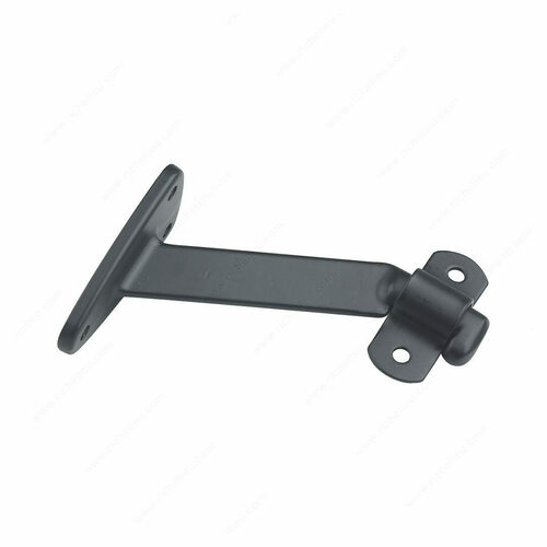 Richelieu 2284FBV Heavy-Duty Aluminum Bracket with Extended Arm for Wood Handrail - 4.06