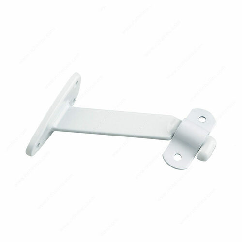 Richelieu 2284WV Heavy-Duty Aluminum Bracket with Extended Arm for Wood Handrail, 4.06 in
