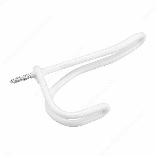 Richelieu 232WR White Wire Coat Hook