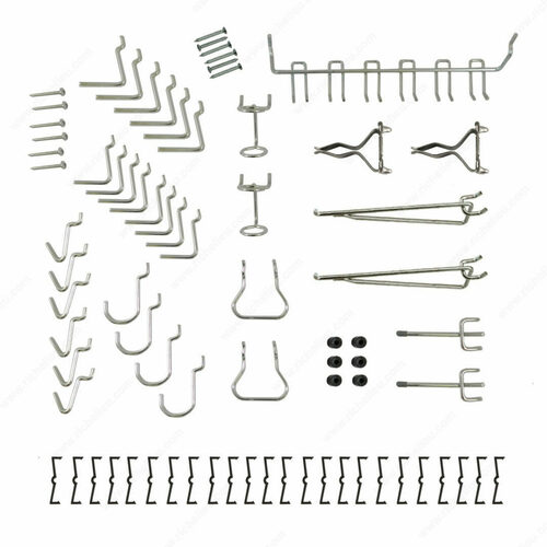 Richelieu 23793R Locking Peg Hook Assortment - 47 Piece Set
