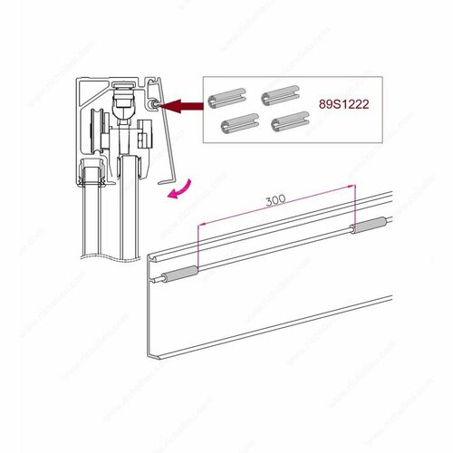 Richelieu 89S1222 Type 1222 Plastic Clip