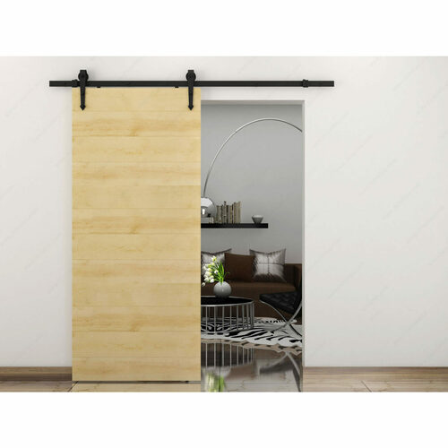 Richelieu 246008MATBC Black Arrow Decorative Sliding Hardware Kit