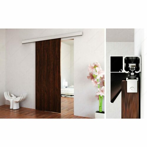 Richelieu 2460402ALPVC Contemporary Decorative Concealed Rail System