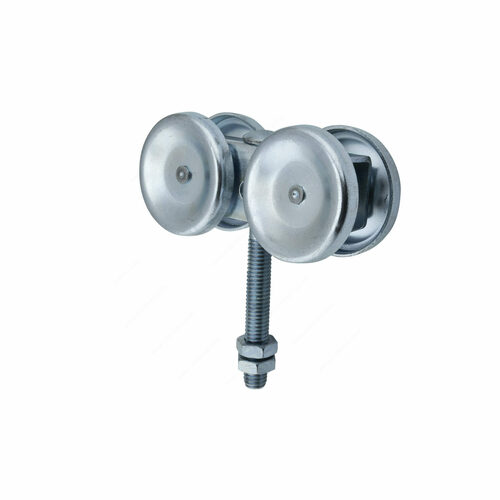 Richelieu 24651383XV Dual Axis Box Rail Hangers with Bushing Rollers and Fixed Mounting Pin
