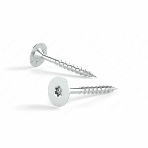 Richelieu FTTNSLC1710112 Stainless Steel Torx Wood Screw, Flat Top Head, Coarse Thread, Type 17