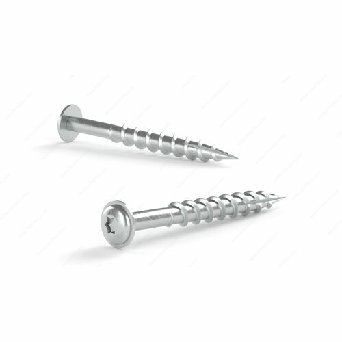 Richelieu PWT17SLC8114 Stainless Steel Torx Pan Washer Wood Screw, Coarse Thread, Type 17