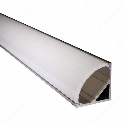 Richelieu 30142010 45 Corner Profile for LED Tape Light
