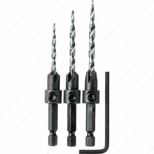 Richelieu 31202103 Countersink Taper Point Drill Set for Wood Screws