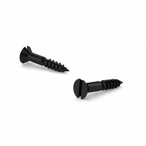 Richelieu 317900 Flat Head Decorative Wood Screw, Slotted Drive, Regular Thread