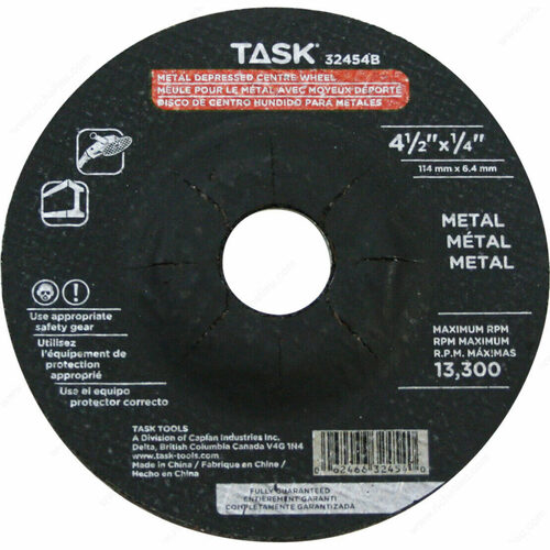 Richelieu 32454B Metal Depressed Center Grinding Wheel