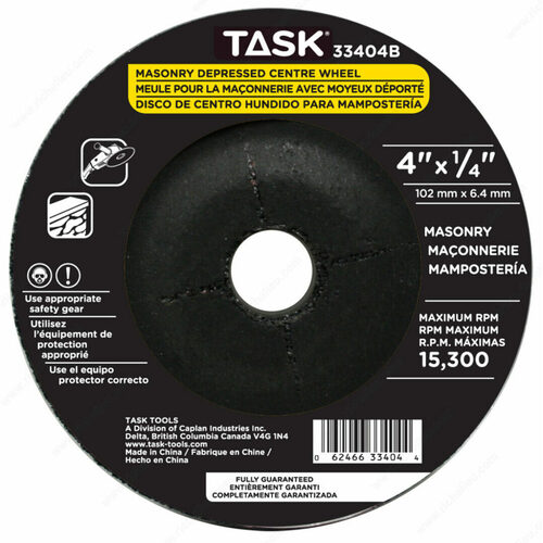 Richelieu 33404B Masonry Depressed Center Grinding Wheel