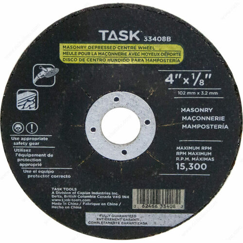 Richelieu 33408B Masonry Depressed Center Grinding Wheel