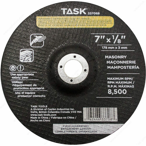 Richelieu 33708B Masonry Depressed Center Grinding Wheel