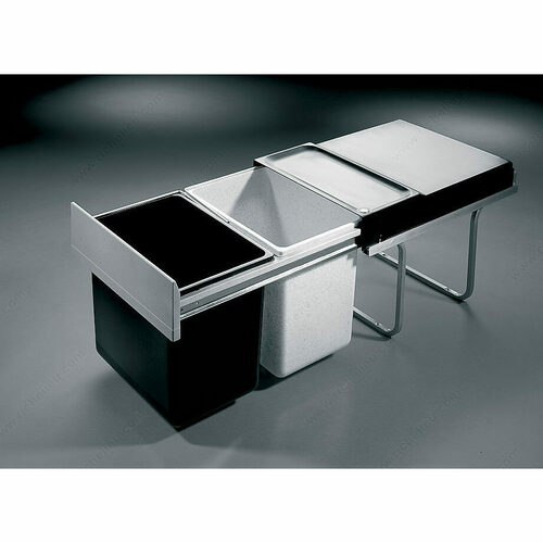 Richelieu 364090 TANDEM Plastic Sliding Waste Bin
