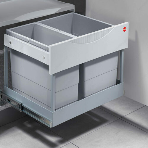 Richelieu 3644100 TANDEM Plastic Sliding Waste Bin