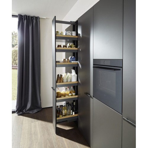 Richelieu WEBKIT1249909 LIRO Pantry Set for Frameless Cabinets with Oak Insert