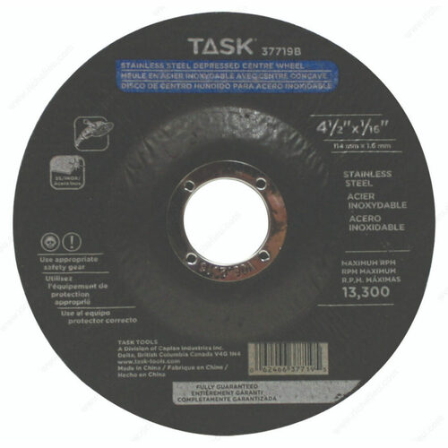 Richelieu 37719B Stainless Steel Depressed Center Grinding Wheel