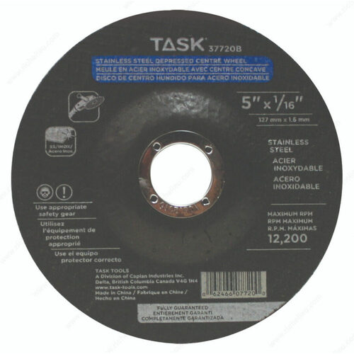 Richelieu 37720B Stainless Steel Depressed Center Grinding Wheel